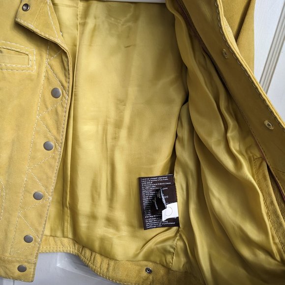 Vintage Style Golden Suede Jacket - Picture 10 of 10